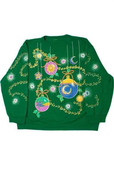 Vintage Celestial Ornaments Ugly Christmas Sweater