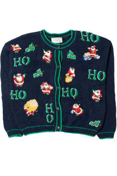 "Ho Ho Ho" Santa Ugly Christmas Cardigan 61442