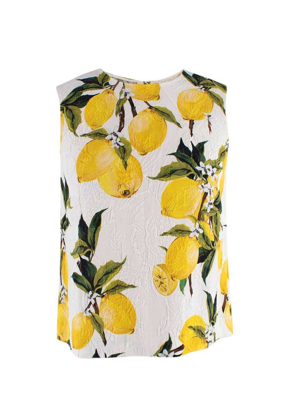 Managed by hewi Dolce & Gabbana Yellow Lemon Prin… - image 1