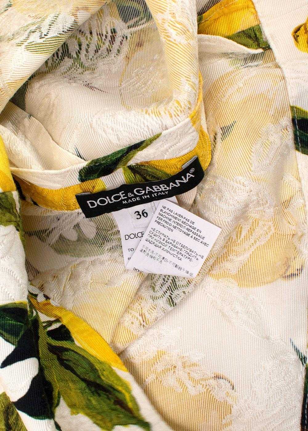 Managed by hewi Dolce & Gabbana Yellow Lemon Prin… - image 7
