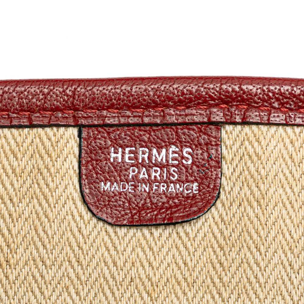 Product Details Hermes Red Toile Evelyn GM - image 6