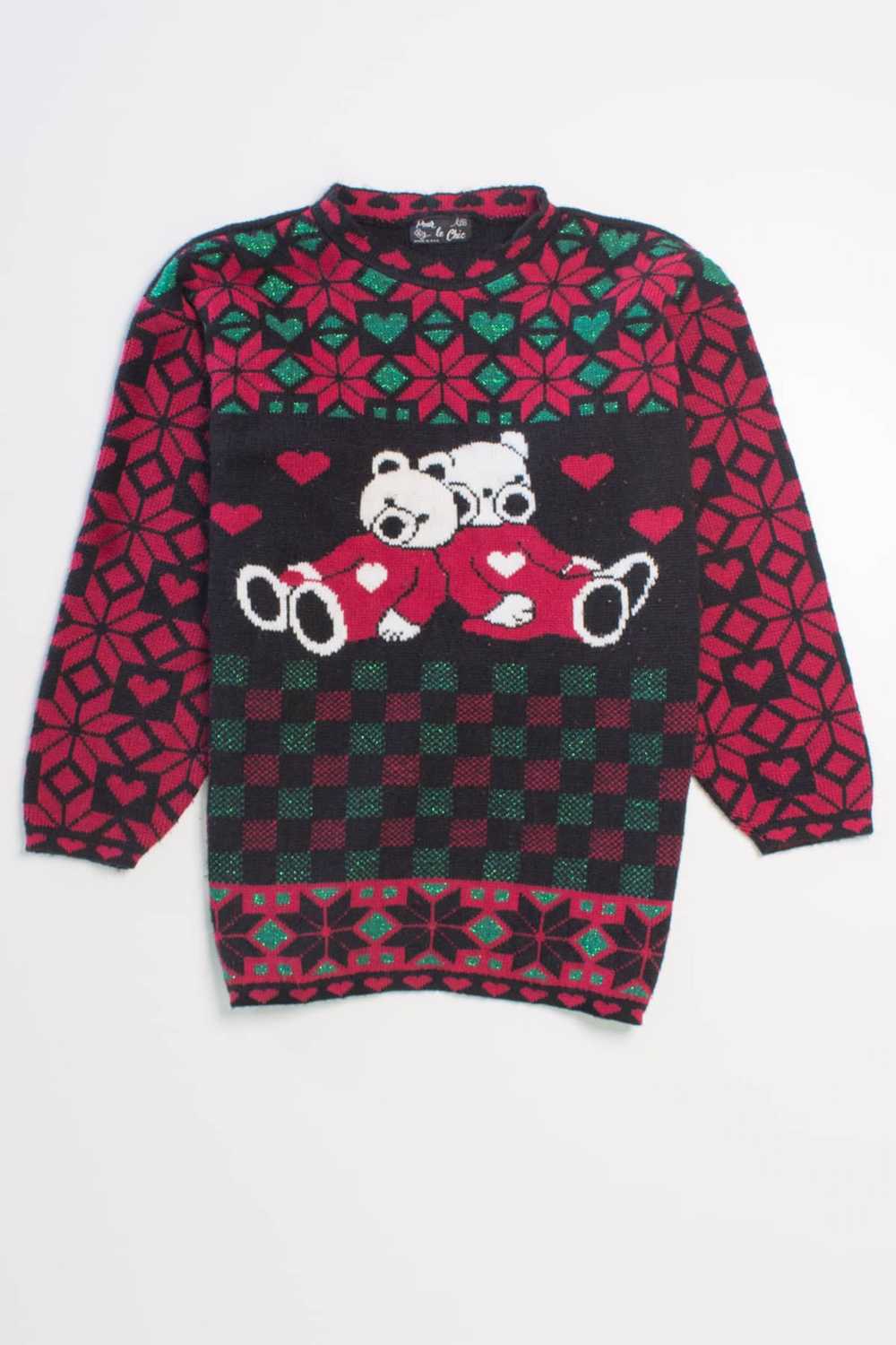 Black Ugly Christmas Pullover 58627 - image 2