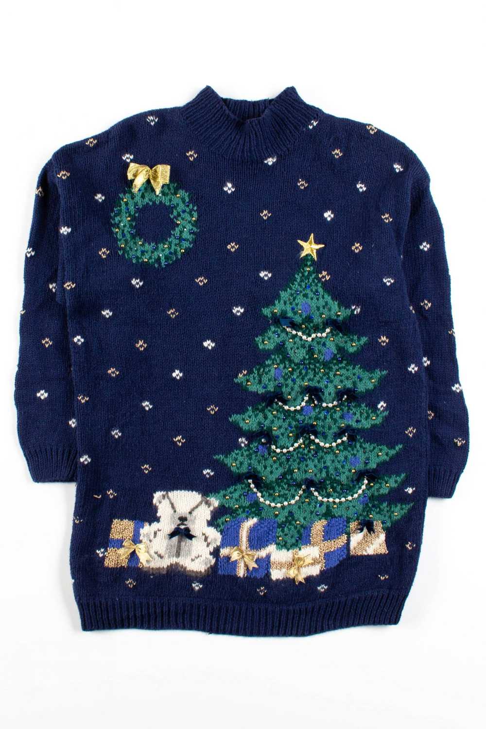 Blue Ugly Christmas Pullover 56443 - image 3