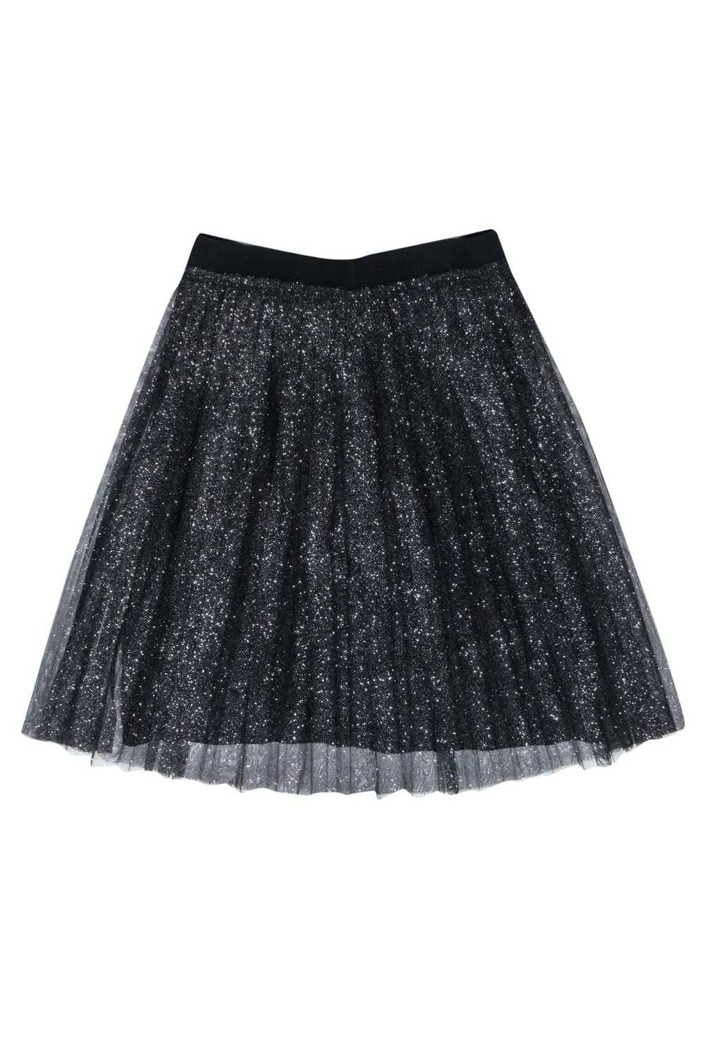 Emporio Armani - Black & Silver Sparkle Tulle Ski… - image 1