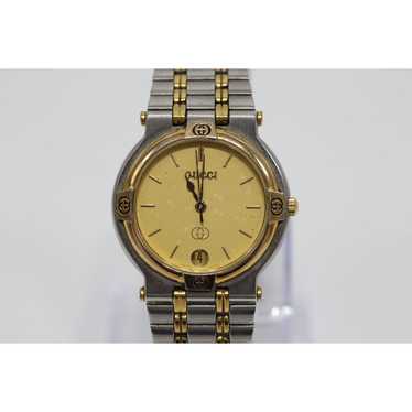 Gucci 9000M Gold Dial Swiss Watch