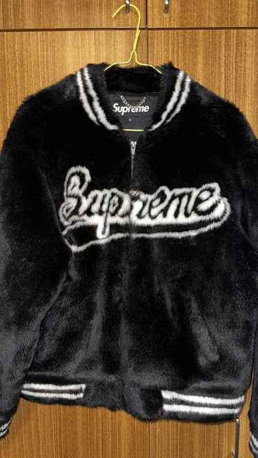 Supreme Supreme Faux Fur Varsity Jacket