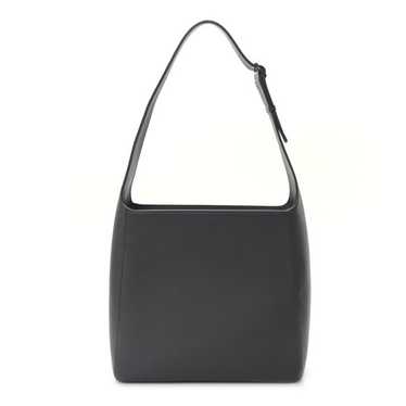 THE ROW Grained Calfskin Piper Hobo Charcoal