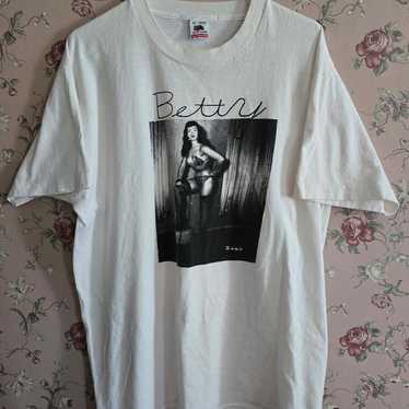 Vintage Betty Page T Shirt Photograph 1990s FOTL … - image 1