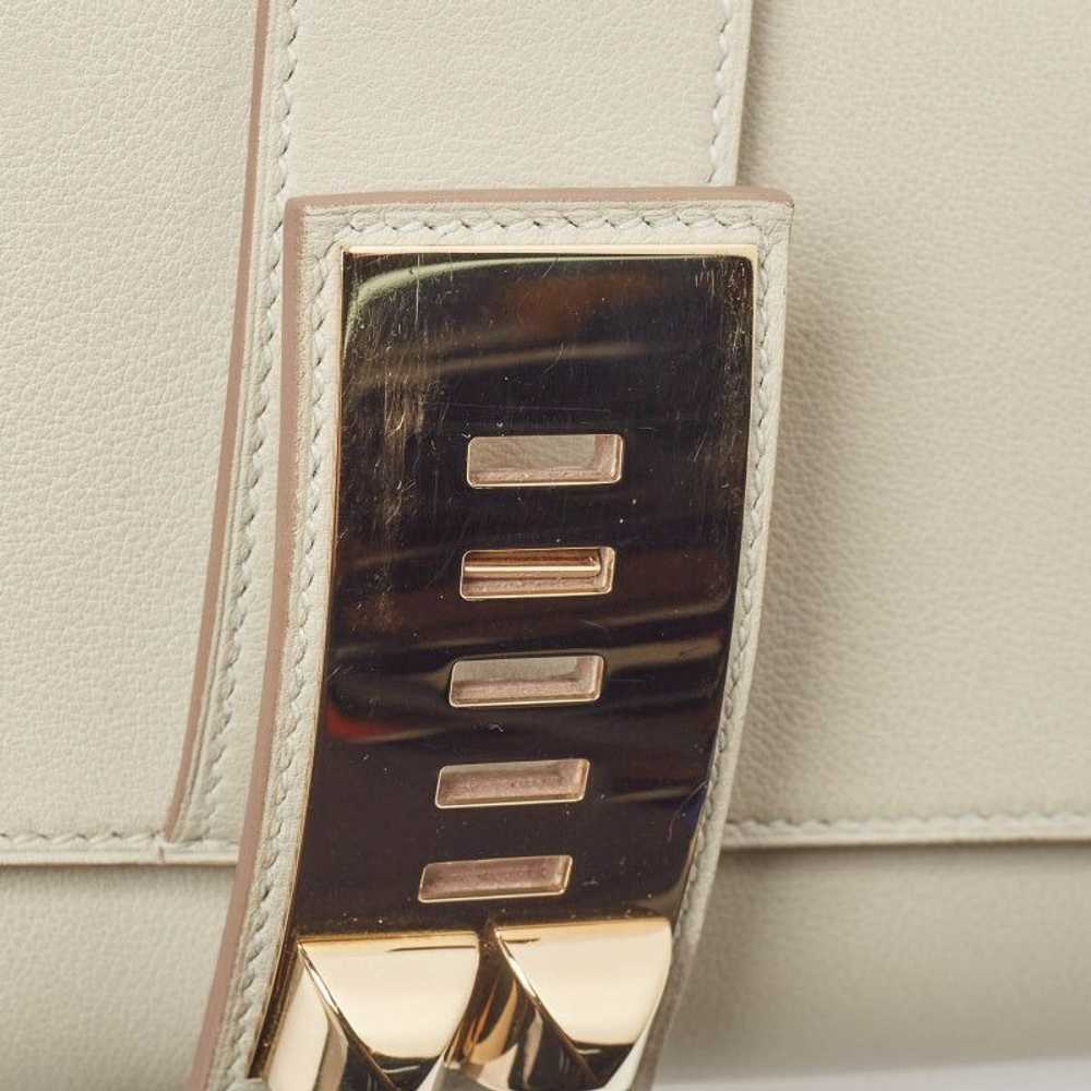 Hermes Hermes Gris Perle Swift Leather Medor Clut… - image 5