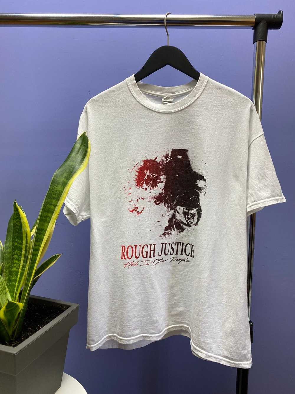 Band Tees × Rock Band × Streetwear Rough Justice … - image 1