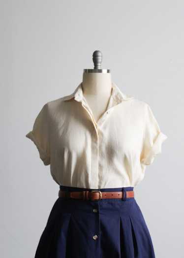 salt linen blouse
