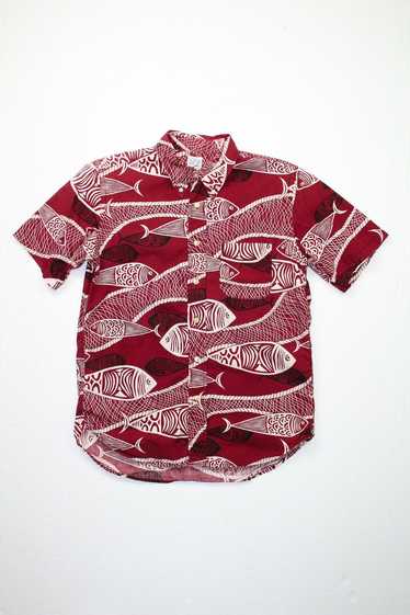 Orslow Fish Motif Hawaiian Shirt