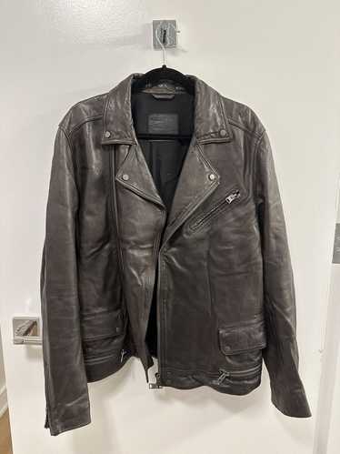 Allsaints Allsaints black leather biker jacket