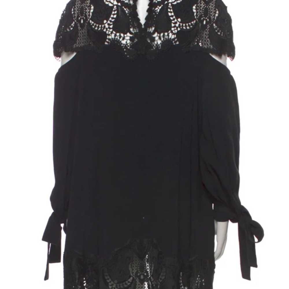 Black dress with crotchet details - image 3