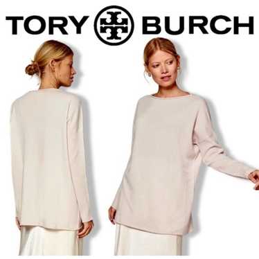 Tory Burch Beige Pullover 100% Cashmere Sweater (… - image 1