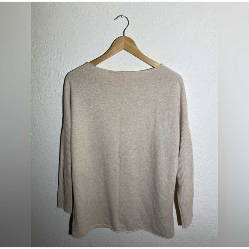 Tory Burch Beige Pullover 100% Cashmere Sweater (… - image 7