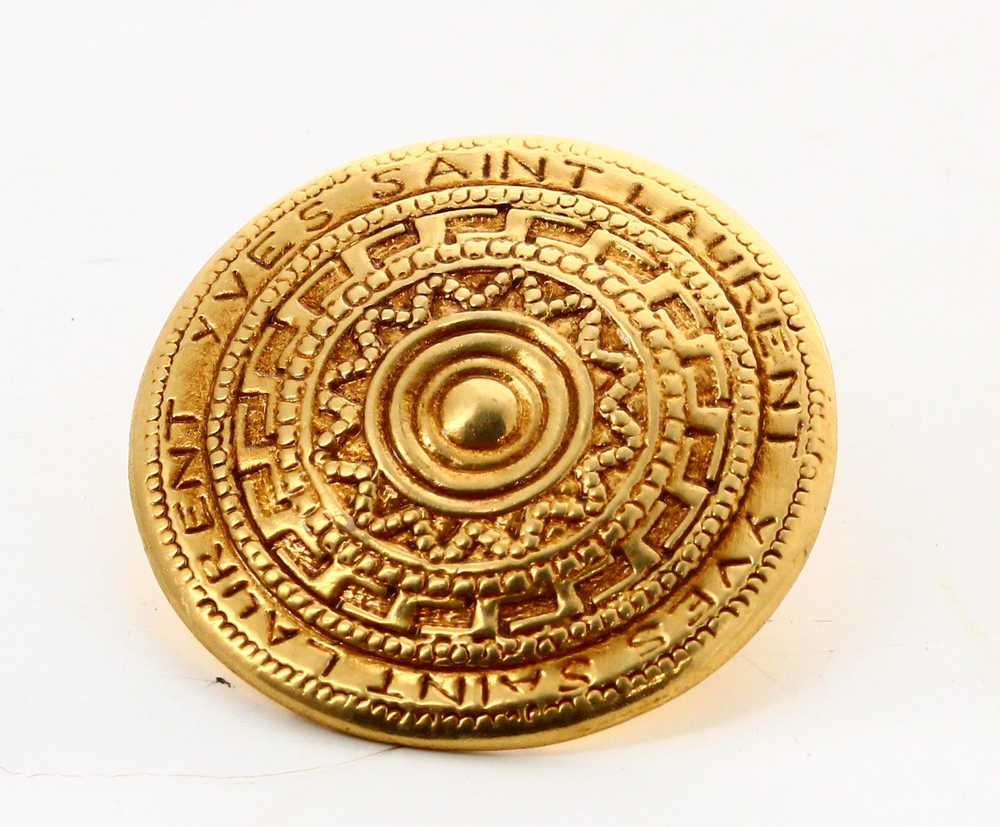 Yves Saint Laurent Rond Golden Pendant