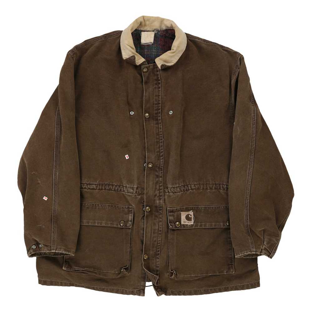 Carhartt Jacket - 3XL Brown Cotton Blend - image 3