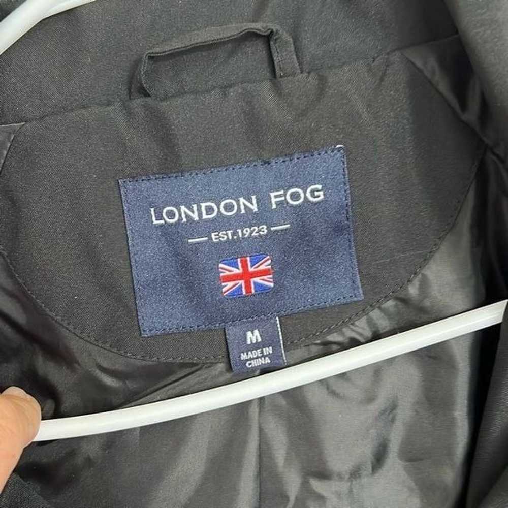 London Fog women’s size medium black parka jacket… - image 2