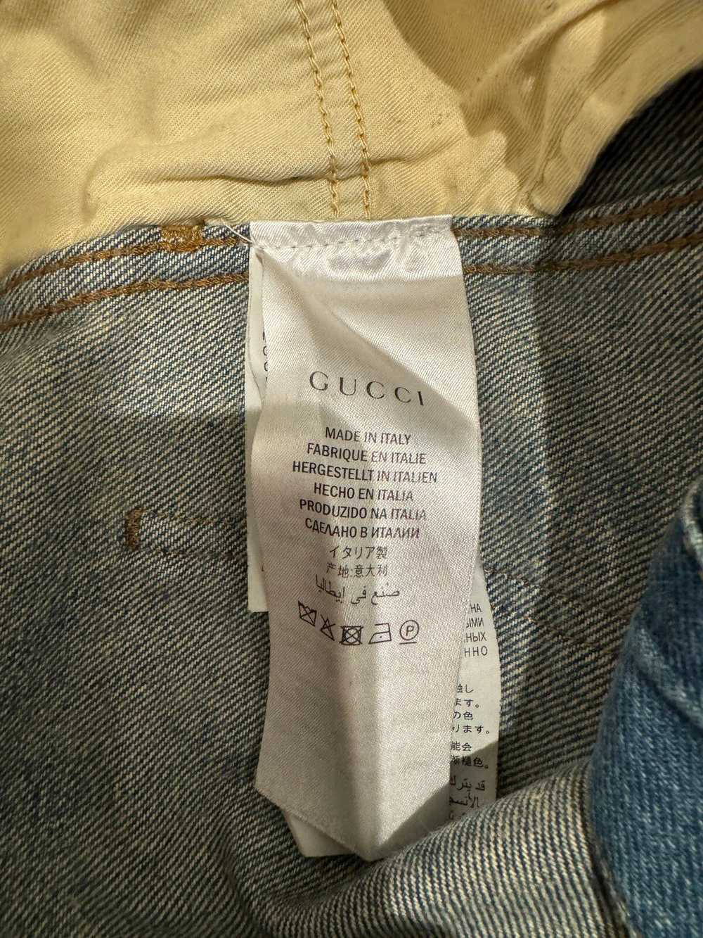 Gucci Gucci Light-wash Web Detail Denim Jeans - image 7
