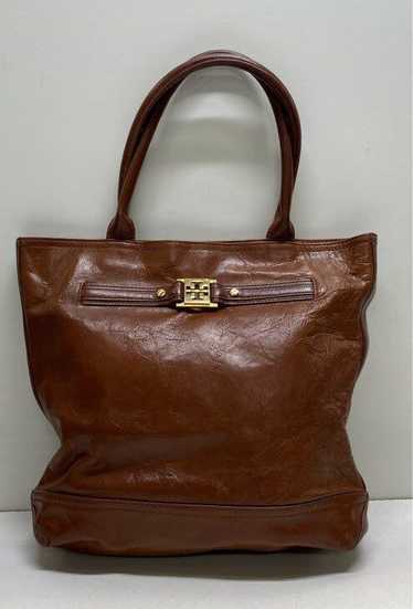 Tory Burch Brown Leather Tote Bag