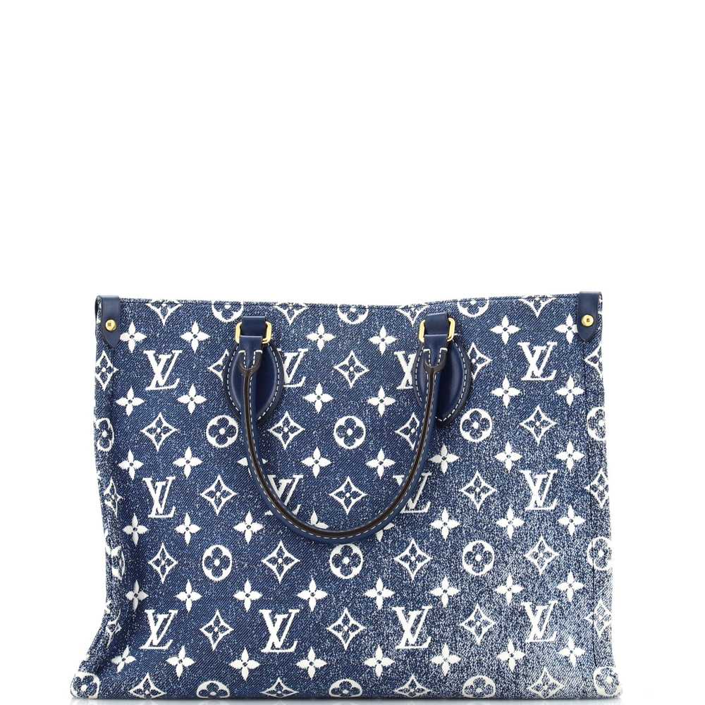 Louis Vuitton OnTheGo Tote Monogram Jacquard Deni… - image 1