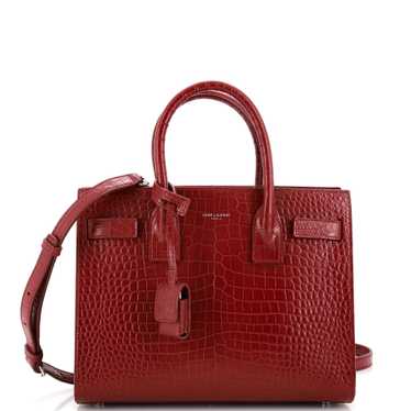 Saint Laurent Sac de Jour NM Bag Crocodile Emboss… - image 1