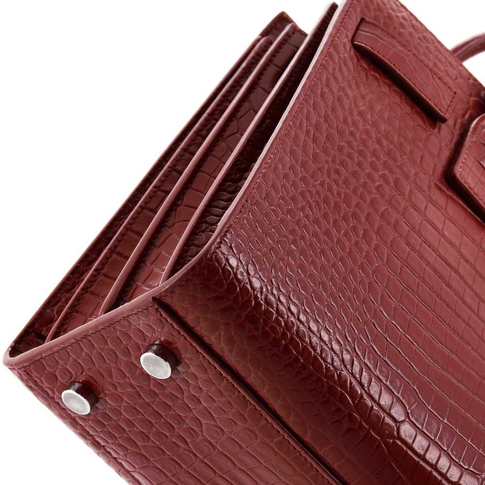 Saint Laurent Sac de Jour NM Bag Crocodile Emboss… - image 6