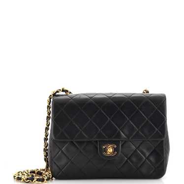 CHANEL Vintage Square Classic Flap Bag Quilted Lam