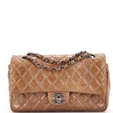 CHANEL Vintage Classic Double Flap Bag Quilted Cri