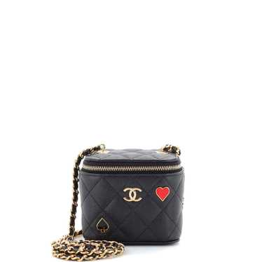 CHANEL Coco Casino Vanity Case with Chain Quilted 