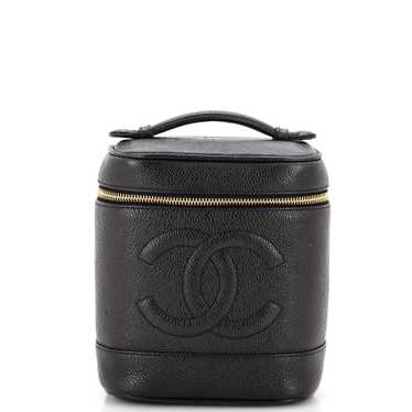 CHANEL Vintage Timeless Cosmetic Case Caviar Tall - image 1