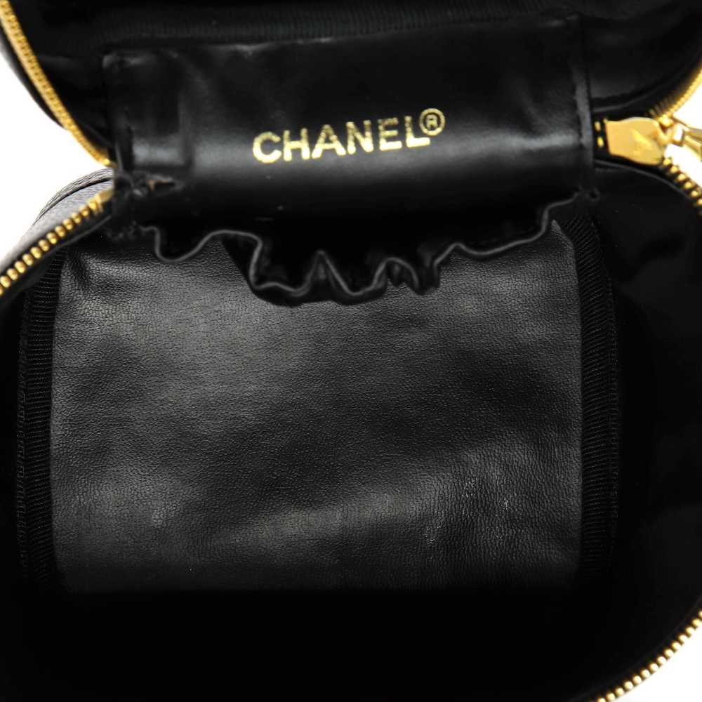 CHANEL Vintage Timeless Cosmetic Case Caviar Tall - image 5