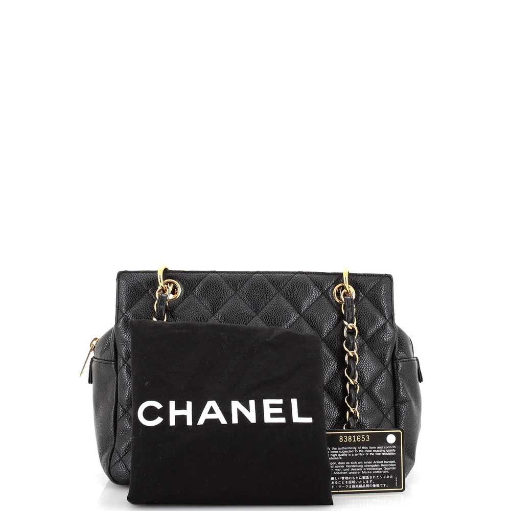 CHANEL Petite Timeless Tote Quilted Caviar - image 2