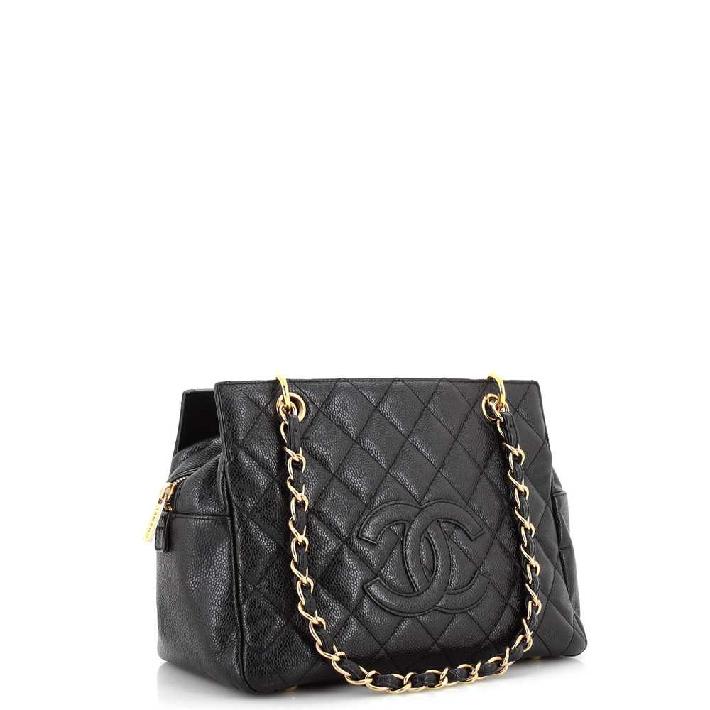 CHANEL Petite Timeless Tote Quilted Caviar - image 3