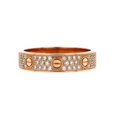 Cartier Love Wedding Band Pave Diamonds Ring