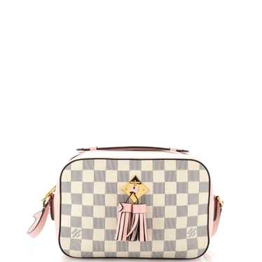 Louis Vuitton Saintonge Handbag Damier with Leathe