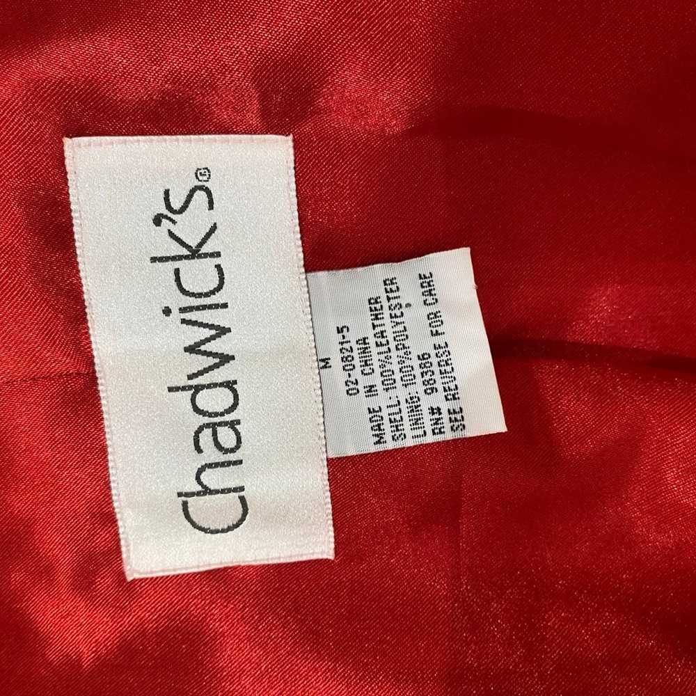 Chadwick’s Red leather jacket size M new condition - image 6