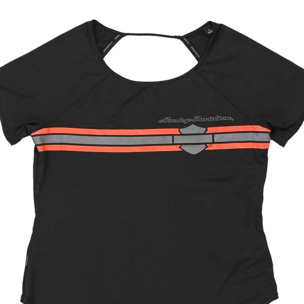 Harley Davidson T-Shirt - Medium Black Polyester … - image 5