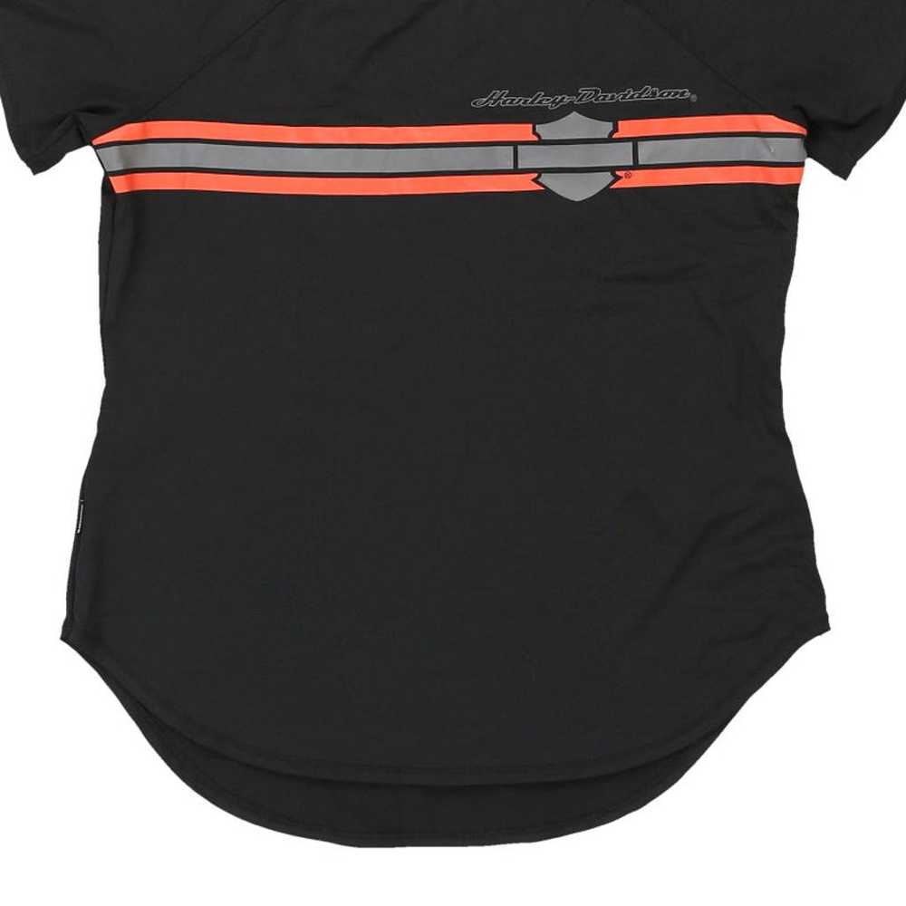 Harley Davidson T-Shirt - Medium Black Polyester … - image 6
