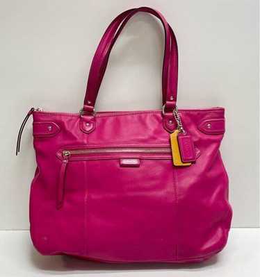 Coach Emma Leather Daisy Tote Pink