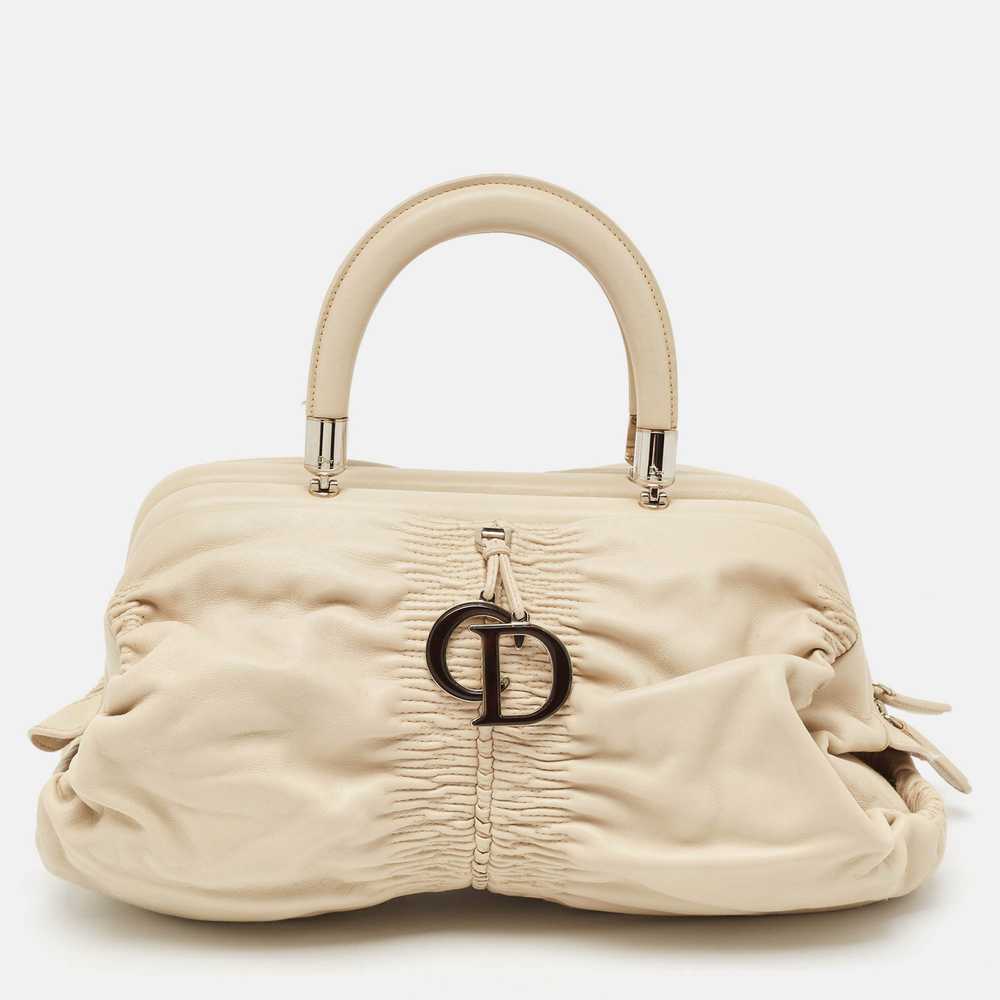 DIOR Light Beige Leather Karenina East West Karen… - image 1