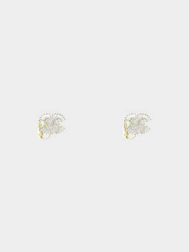 Chanel Fall 2023 CC Rhinestone Earrings