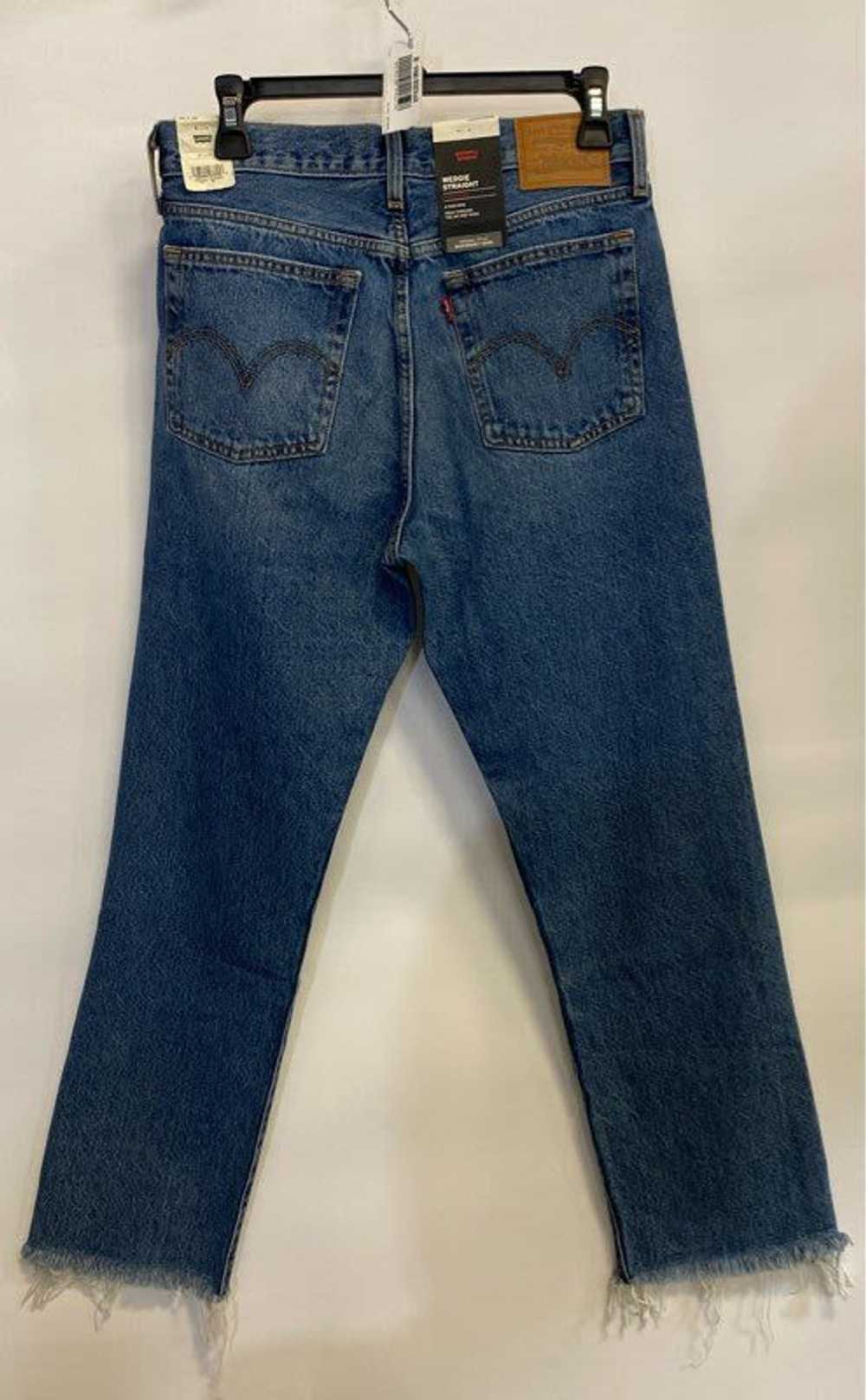 NWT Levi's Womens Blue Distressed High Rise Wedgi… - image 2