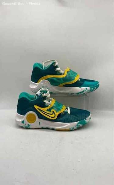 Nike KD Air Zoom Mens Teal Yellow White Sneakers S