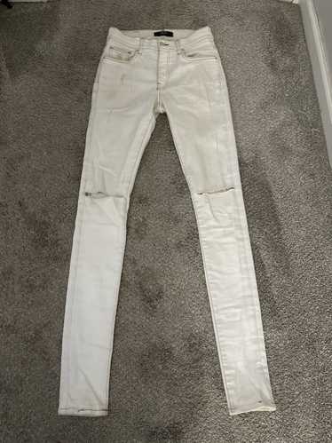 Amiri AMIRI “SLASHER” WHITE DENIM