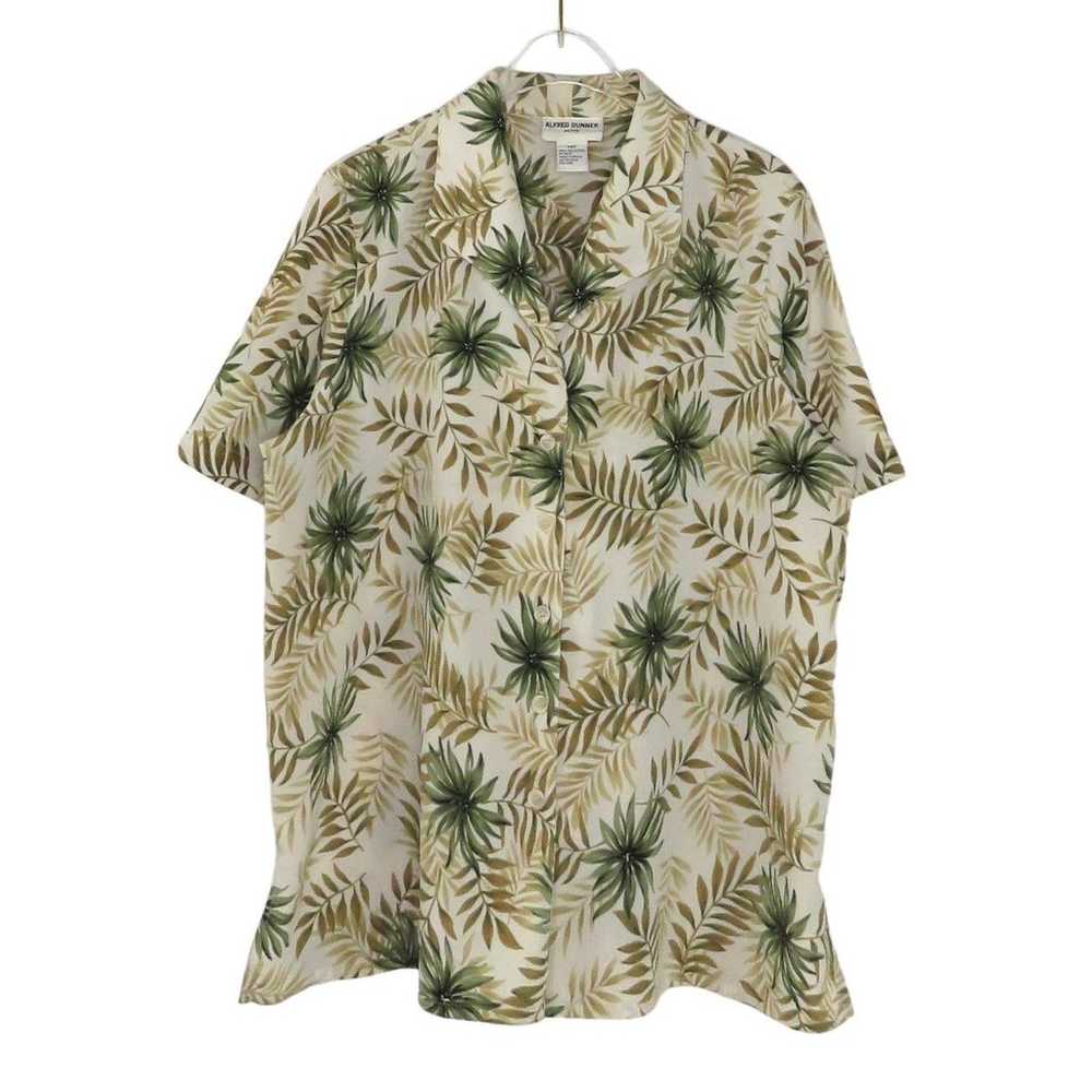 Alfred Dunner 1980s Vintage Hawaiian Palm Leaf Ta… - image 3