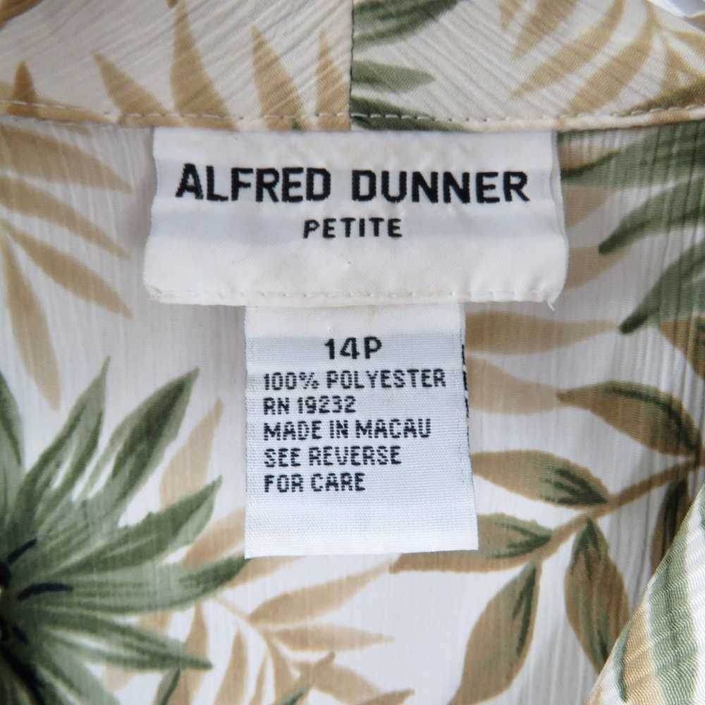 Alfred Dunner 1980s Vintage Hawaiian Palm Leaf Ta… - image 5