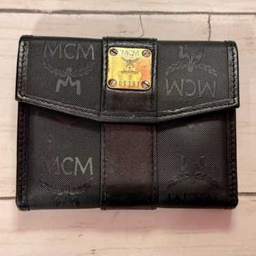 MCM Black Nylon Leather Wallet Vintage - image 1