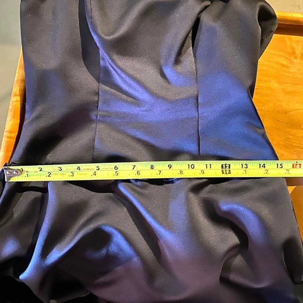 Vintage B2 Brand Dark Blue Maxi Formal Dress Size… - image 9